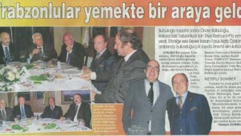 Trabzonlular Yemekte Bir Araya Geldi - 25 Ekim 2011 Sabah Ankara