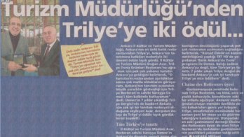 Trilye’ye Çifte Ödül - 22 Ocak 2012 Milliyet Ankara