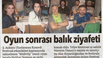 Oyun Sonrası Balık Ziyafeti - 19 Nisan 2016 Hürriyet Ankara