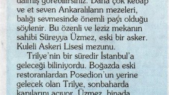 Trilye İstanbul'a Geliyor - 5 Haziran 2016 Hürriyet Gazetesi