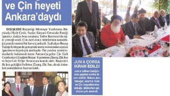 Patrik Ignatius ve Çin Heyeti Ankara'daydı - 2 Nisan 2011 Sabah Ankara